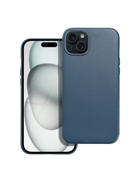 COUVERTURE MAG en cuir compatible avec MagSafe pour IPHONE 15 Plus Coque