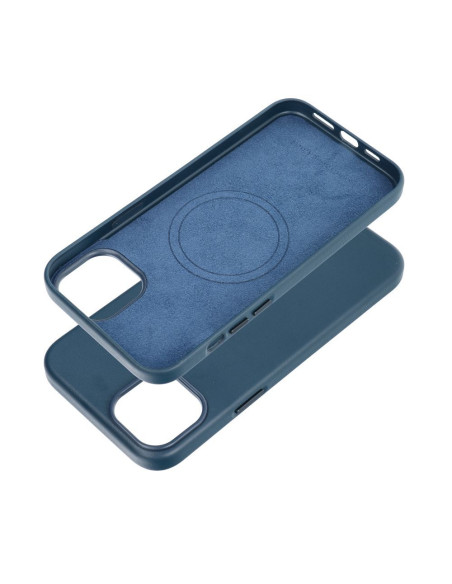COUVERTURE MAG en cuir compatible avec MagSafe pour IPHONE 15 Plus Coque