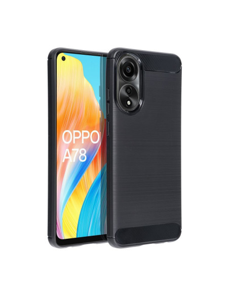 COQUE FORCELL - CARBON pour OPPO A78 5G NOIR