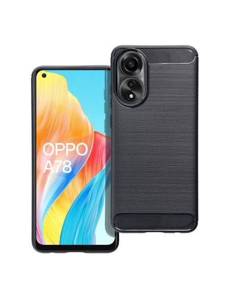 COQUE FORCELL - CARBON pour OPPO A78 5G NOIR