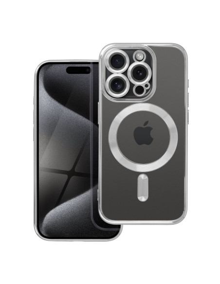 ELECTRO MAG COVER Coque compatible avec MagSafe pour IPHONE 15 Pro titane