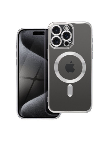ELECTRO MAG COVER Coque compatible avec MagSafe pour IPHONE 15 Pro Max titane