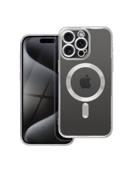 ELECTRO MAG COVER Coque compatible avec MagSafe pour IPHONE 15 Pro Max titane
