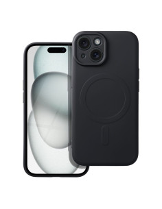 SILICONE MAG COVER compatible avec MagSafe pour IPHONE 15 noir