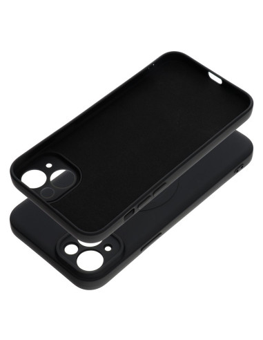 SILICONE MAG COVER compatible avec MagSafe pour IPHONE 15 Plus noir