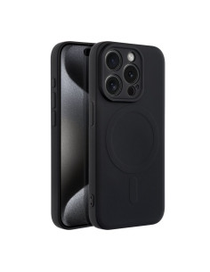 Coque MAG SILICONE compatible avec MagSafe pour IPHONE 15 Pro noir 2