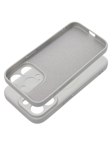 Coque SILICONE MAG COVER compatible avec MagSafe pour IPHONE 15 Pro titanium