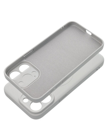 Coque SILICONE MAG COVER compatible avec MagSafe pour IPHONE 15 Pro Max titanium
