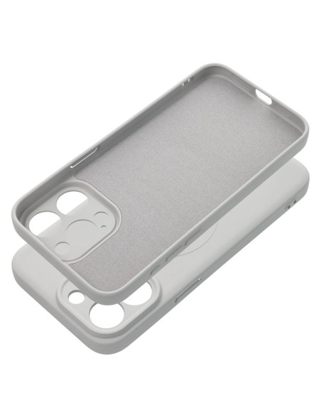 Coque SILICONE MAG COVER compatible avec MagSafe pour IPHONE 15 Pro Max titanium