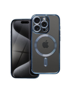 ELECTRO MAG COVER Coque compatible avec MagSafe pour IPHONE 15 Pro bleu titane