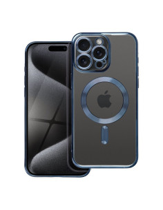 ELECTRO MAG COVER Coque compatible avec MagSafe pour IPHONE 15 Pro Max bleu titane
