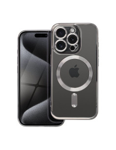 ELECTRO MAG COVER Coque compatible avec MagSafe pour IPHONE 15 Pro gris titane