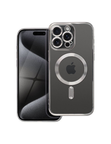 ELECTRO MAG COVER Coque compatible avec MagSafe pour IPHONE 15 Pro Max gris titane