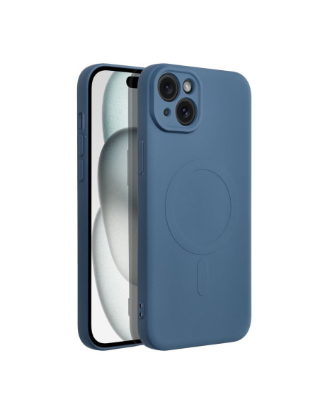 SILICONE MAG COVER compatible avec MagSafe pour IPHONE 15 Plus Coque
