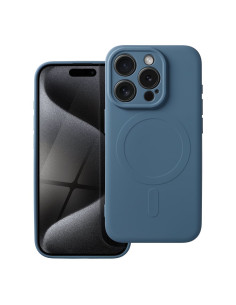 Coque MAG SILICONE compatible avec MagSafe pour IPHONE 15 Pro bleu