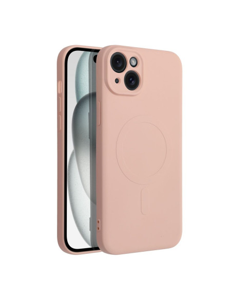 SILICONE MAG COVER compatible avec MagSafe pour IPHONE 15 Plus Coque
