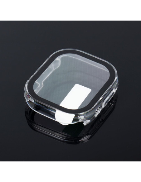 Bestsuit Coque de protection flexible avec trempé pour Apple Watch Ultra/Ultra 2 49mm - transparent.