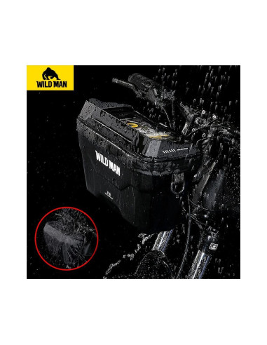 WILDMAN traveling bag for handlebars with zipper XT8 3L black