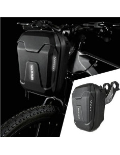 WILDMAN E8 3L zip-up handlebar bike pannier black 2