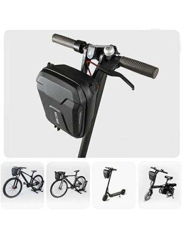 WILDMAN E8 3L zip-up handlebar bike pannier black
