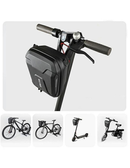 WILDMAN E8 3L zip-up handlebar bike pannier black