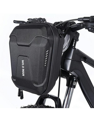 WILDMAN E8 3L zip-up handlebar bike pannier black
