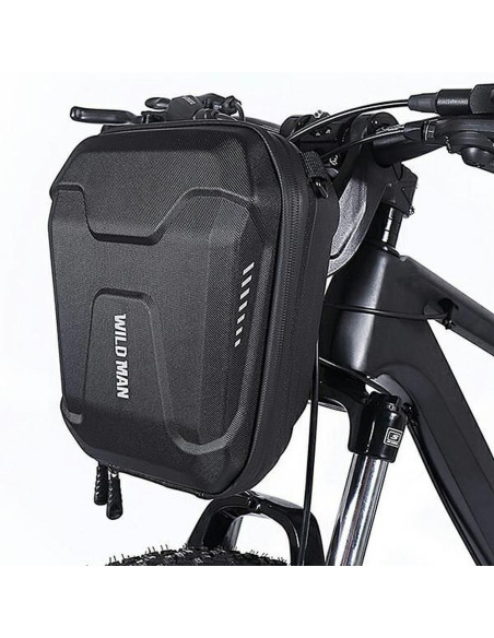 WILDMAN E8 3L zip-up handlebar bike pannier black