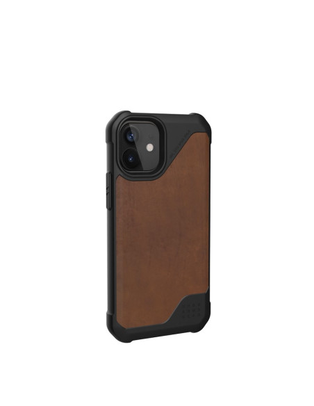 ( UAG ) Urban Armor Gear Metropolis LT (cuir) pour IPHONE 12 / 12 PRO marron