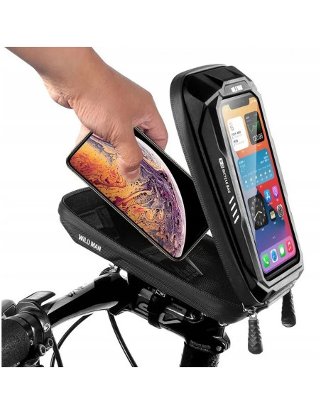 WILDMAN sacoche vélo zip guidon X3 0.5L noir