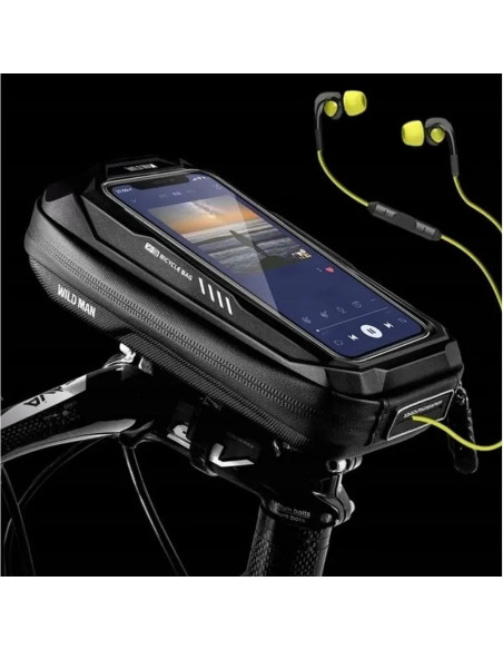 WILDMAN sacoche vélo zip guidon X3 0.5L noir
