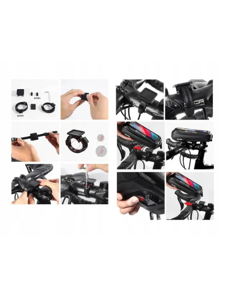 WILDMAN sacoche vélo zip guidon X3 0.5L noir