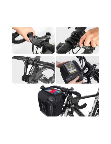 WILDMAN guidon zip vélo sacoche GS9 3L noir
