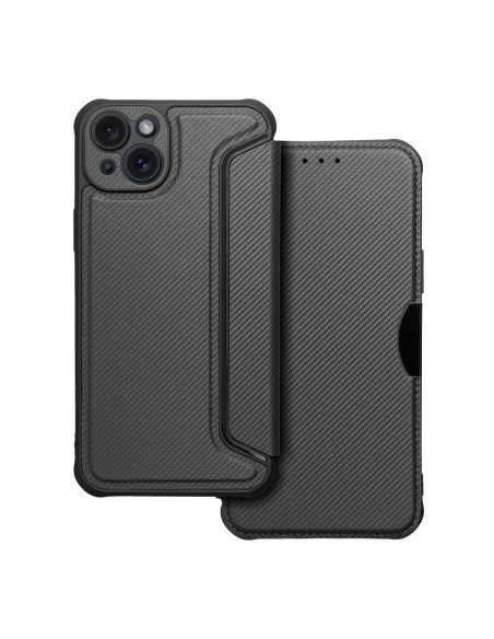 Etui RAZOR Book pour IPHONE 15 Plus noir