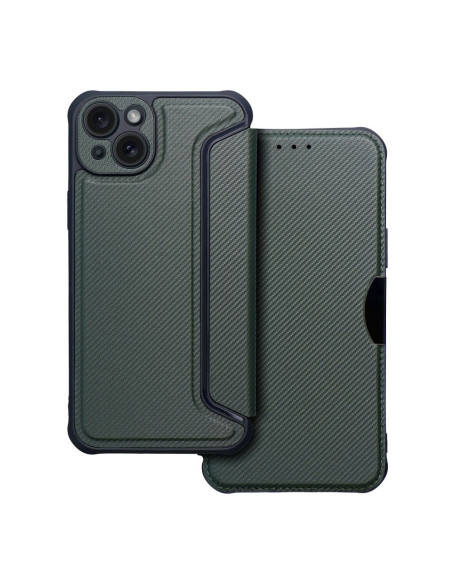 Etui RAZOR Book pour IPHONE 15 Plus noir