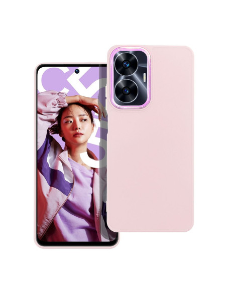 Coque pour REALME C55 rose poudré