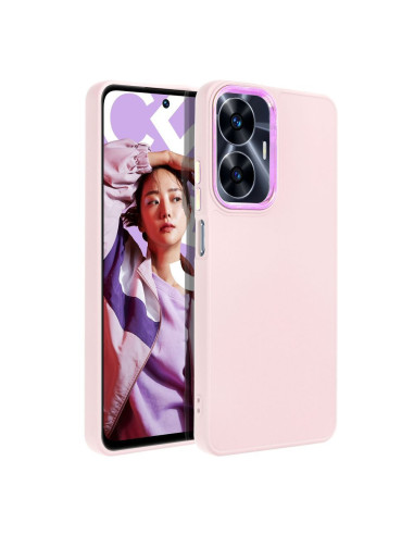 Coque pour REALME C55 rose poudré