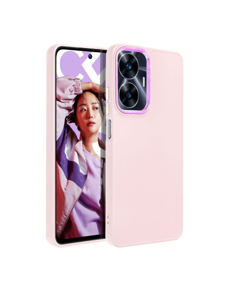 Coque pour REALME C55 rose poudré