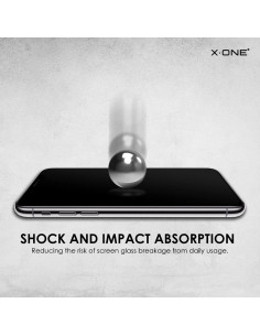 Verre trempé X-ONE Full Cover Extra Strong Mat - APP IPHO 15/16 Plus (full glue) NOIR 2