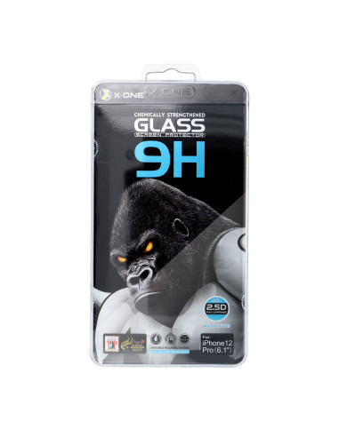 Verre trempé X-ONE Full Cover Extra Strong Mat - APP IPHO 15/16 (full glue) NOIR