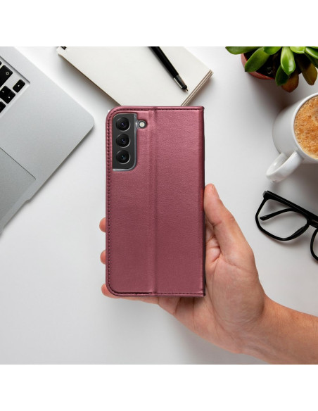 Etui Smart Magneto pour SAMSUNG S24 bordeaux