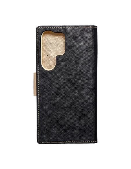 Etui pour SAMSUNG S24 ULTRA noir / or