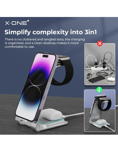 X-ONE 3-in-1 Chargement sans fil 22W