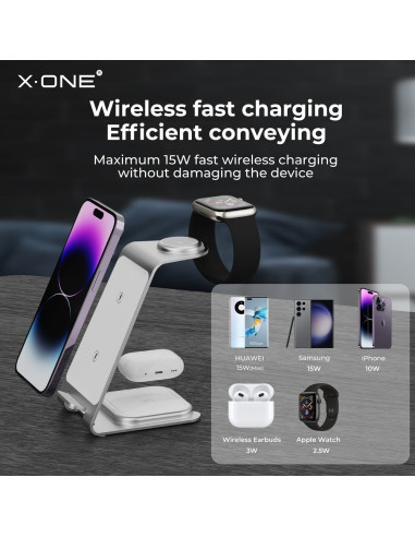 X-ONE 3-in-1 Chargement sans fil 22W