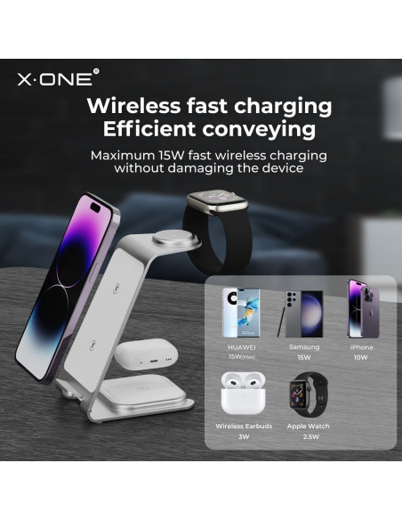 X-ONE 3-in-1 Chargement sans fil 22W