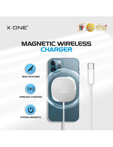 Chargement sans fil X-ONE compatible avec Magsafe 15W