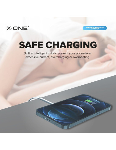 Chargement sans fil X-ONE compatible avec Magsafe 15W