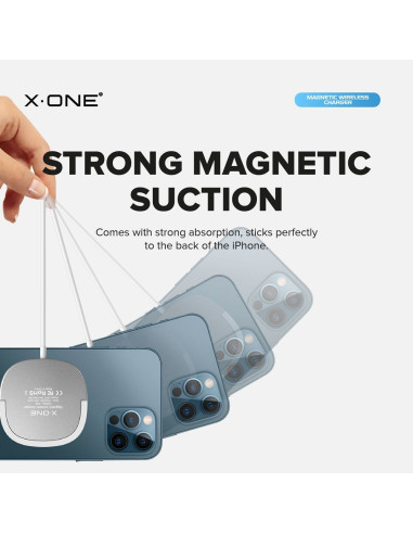 Chargement sans fil X-ONE compatible avec Magsafe 15W