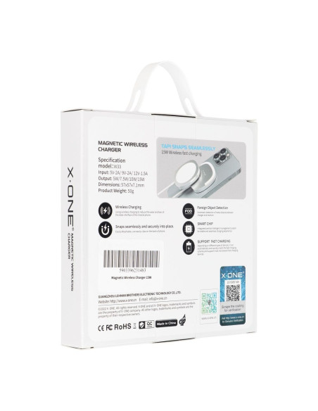 Chargement sans fil X-ONE compatible avec Magsafe 15W