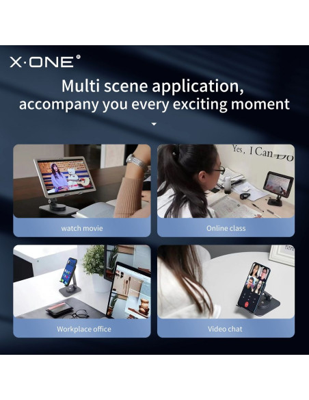 Support de téléphone de bureau X-ONE 360° stand