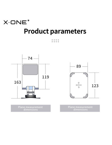 Support de téléphone de bureau X-ONE 360° stand